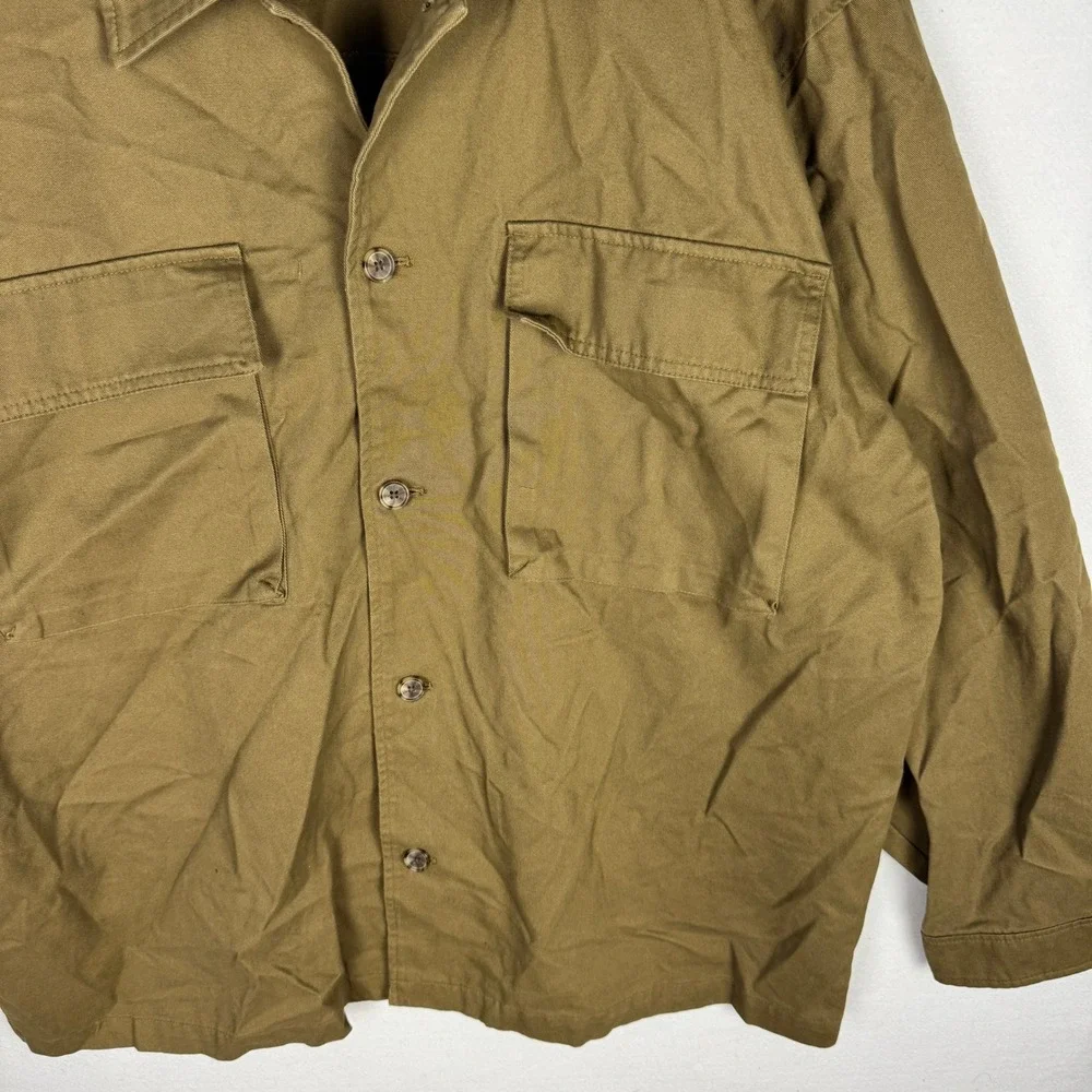 Mode‎ of One Mens Army Brown Cotton Button Up Shirt Jacket XXL 100188085MN